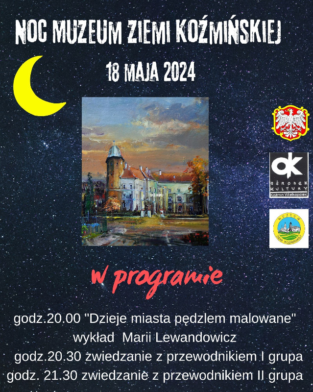 Zaproszenie na Noc Muzeum Ziemi Koźmińskiej 